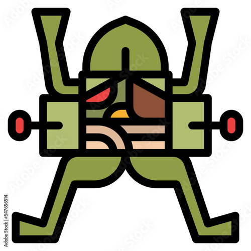 dissect frog biology science icon