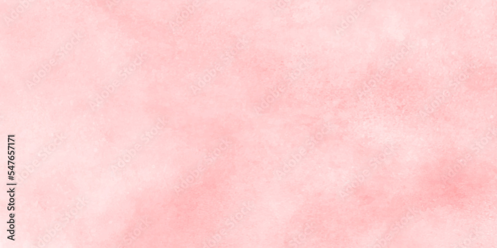 Pink watercolor background on paper, painted paper texture. Pink paper texture background.