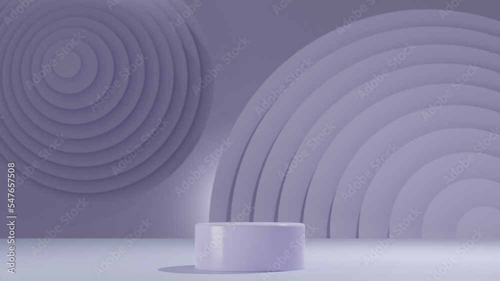 Fototapeta premium Abstract futuristic podium. Modern abstract 3d rendered background.