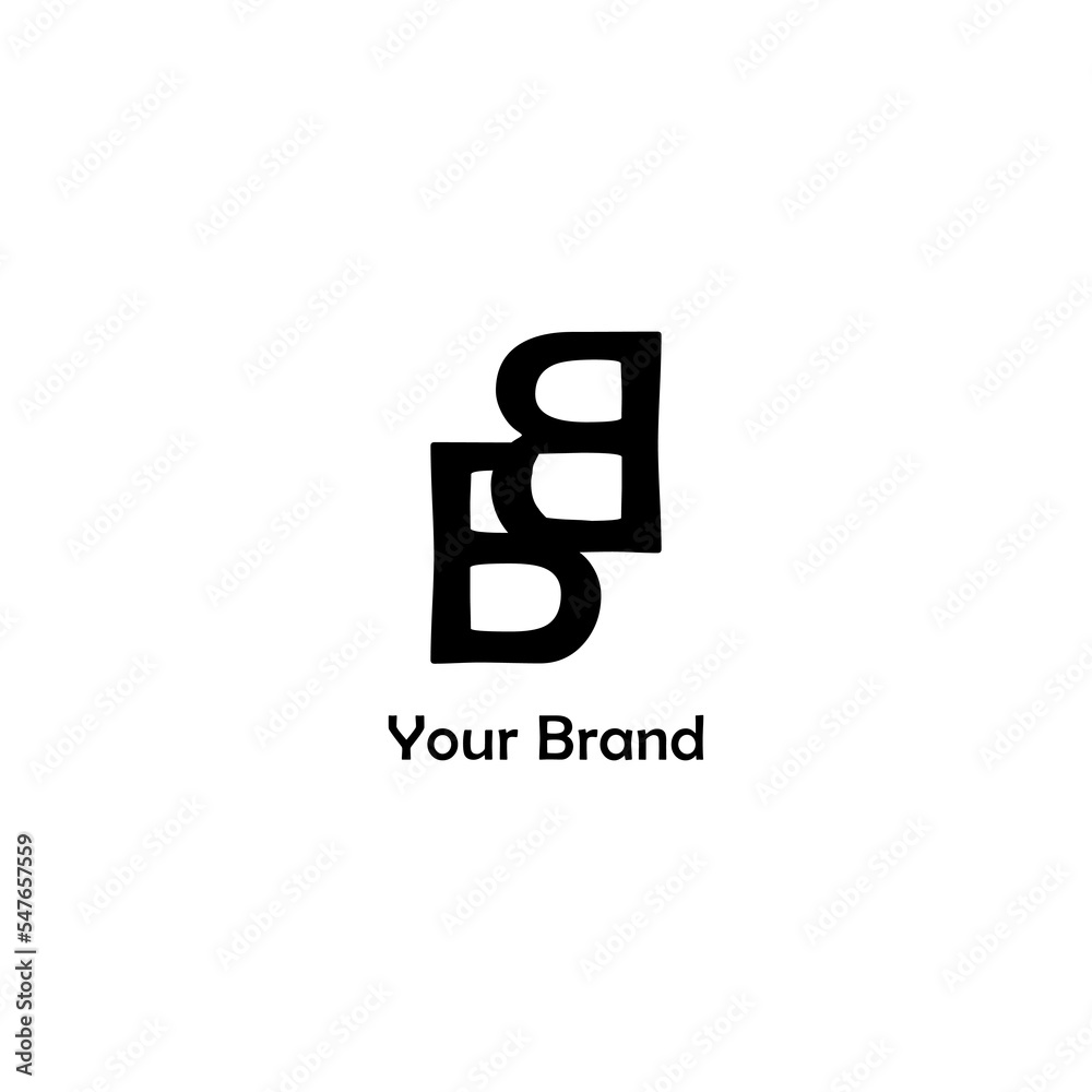 BBletter logo design. creative minimal monogram symbol. Universal elegant vector emblem. Simple modern type of business logo. Graphic alphabet symbol for company BBletter logo design. creative minimal monogram symbol. Universal elegant vector emblem. Simple modern type of business logo. Graphic alphabet symbol for company