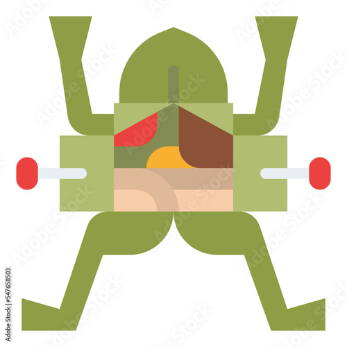 dissect frog biology science icon