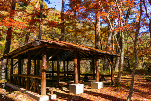 山梨県の昇仙峡　天鼓林の東屋 photo