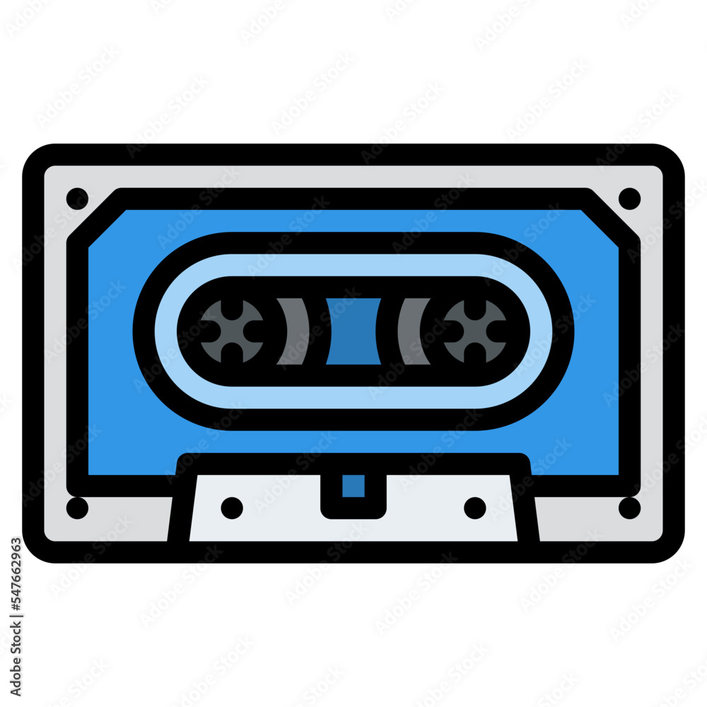 cassette music sound media icon