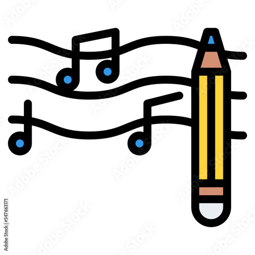 songwriter music lyric rhythm icon