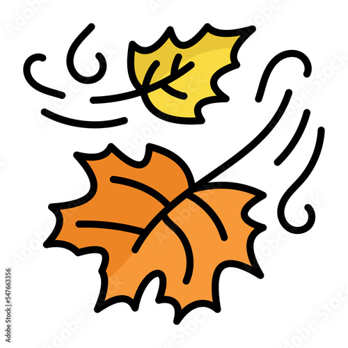 Leaves, nature, forest  icon in modern style for website mobile logo app UI design. simple vector icon. 