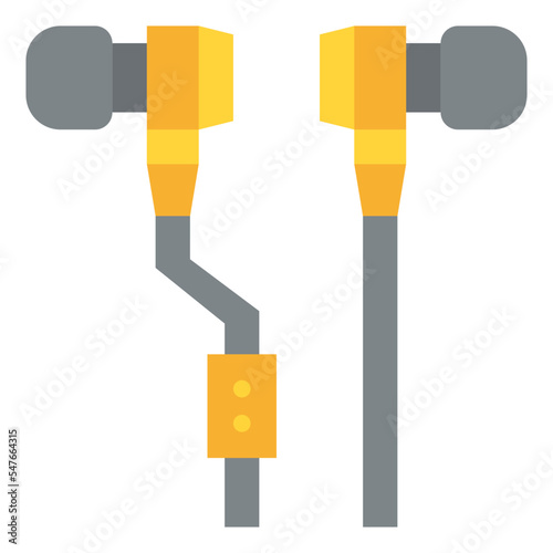 earphones listen gadget music icon