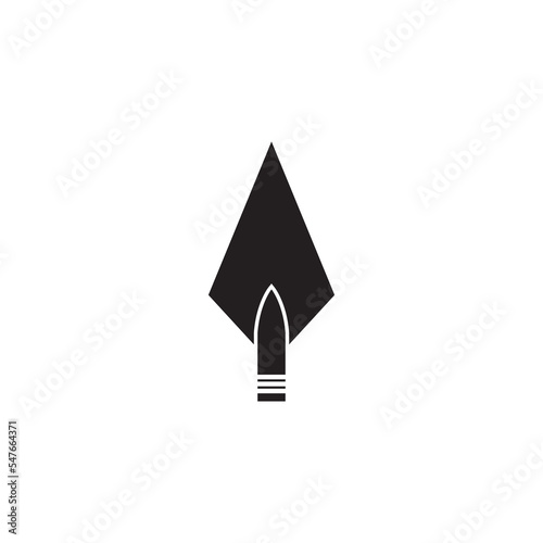 Spear logo vector design template