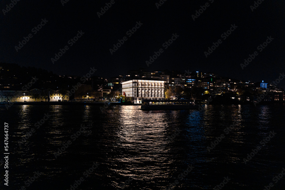 The Beylerbeyi Palace on asian coastline Bosporus Strait in Istanbul, Turkey. Beylerbeyi meaning 'Lord of Lords'