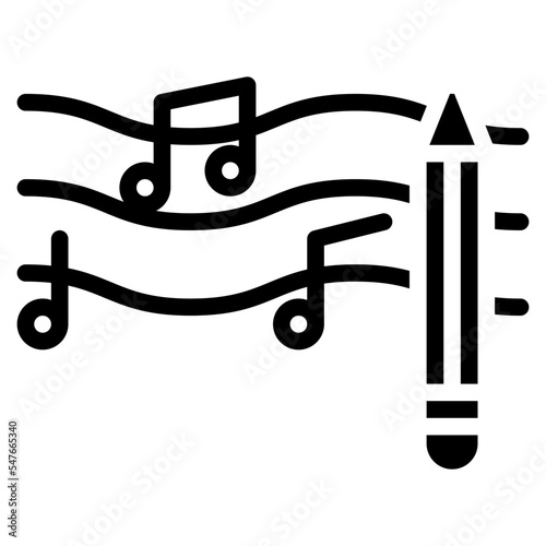 songwriter music lyric rhythm icon