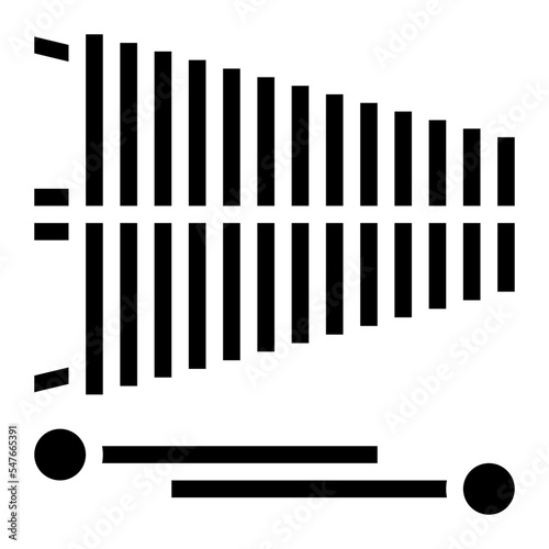 xylophone rhythm music sound icon