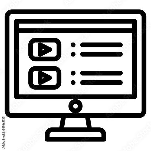 music playlist video music computer icon