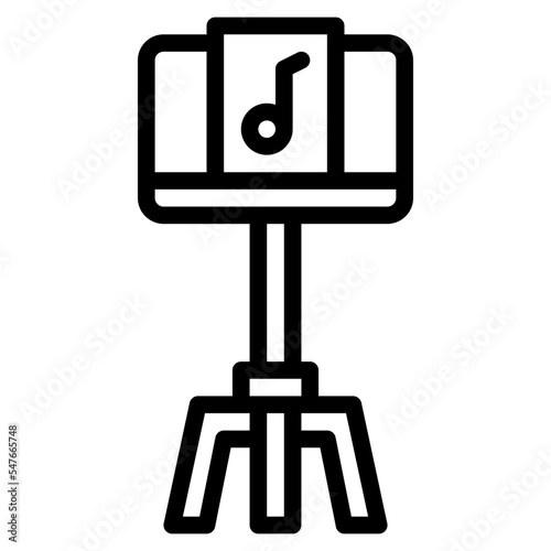 music stand concert music orchestra icon