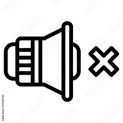 mute sound speaker audio icon