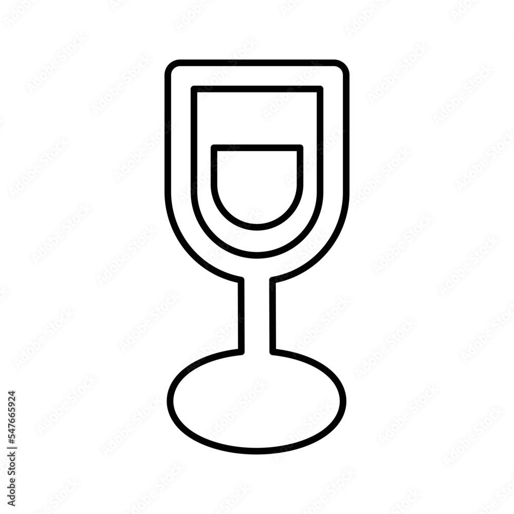 Wine Bar Icon in Line Style Wine Bar Icon in Line Style