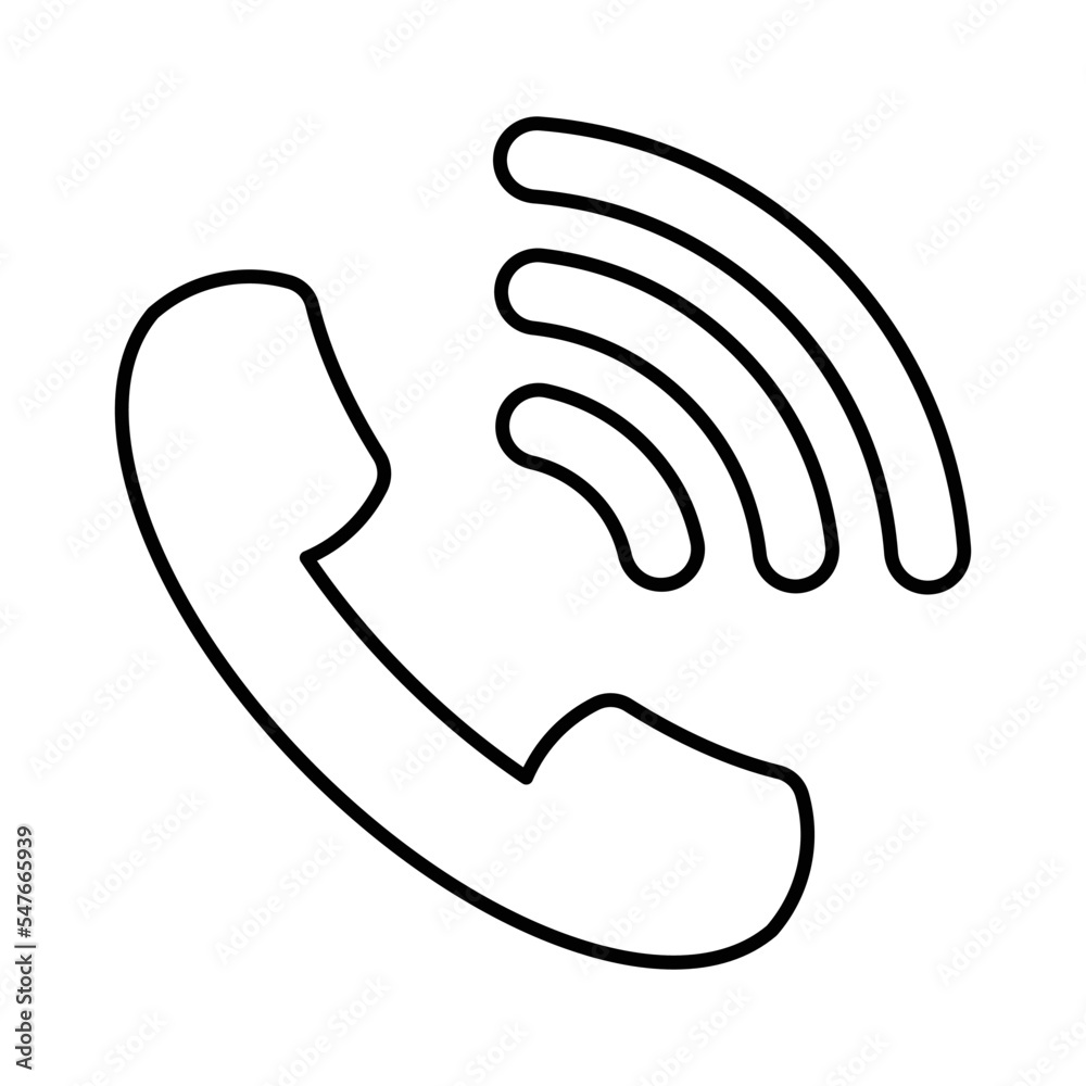 Calling Icon in Line Style Calling Icon in Line Style