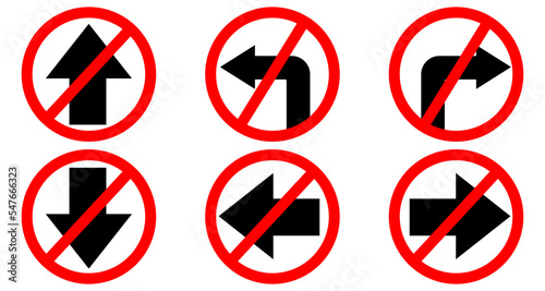 Direction Vector icon set. 