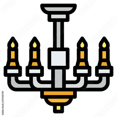 chandelier furniture light interior icon