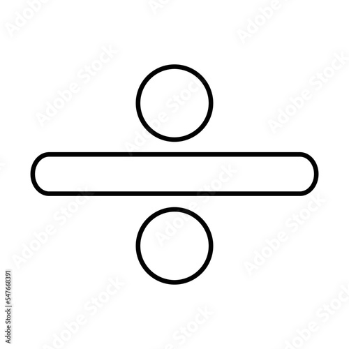 Division Icon in Line Style