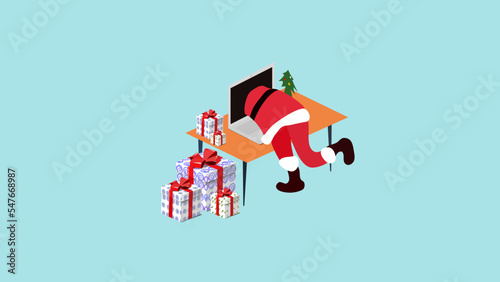 online Santa Claus gifts photo