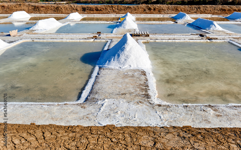 the salt marsh of Olhao in summer, Algarve, Portugal Stock Photo | Adobe Stock