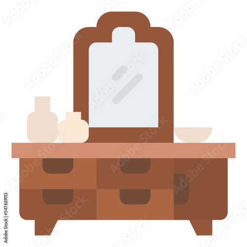 dressers furniture room interior icon