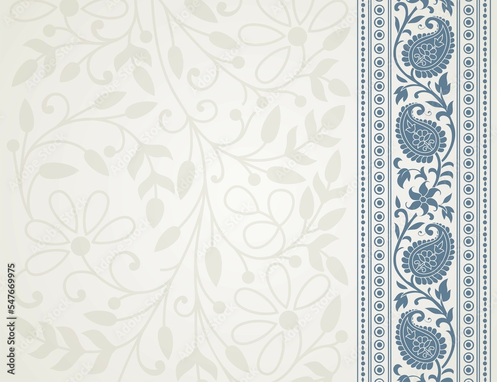 wedding card design, traditional paisley floral pattern , royal India wedding card design, traditional paisley floral pattern , royal India