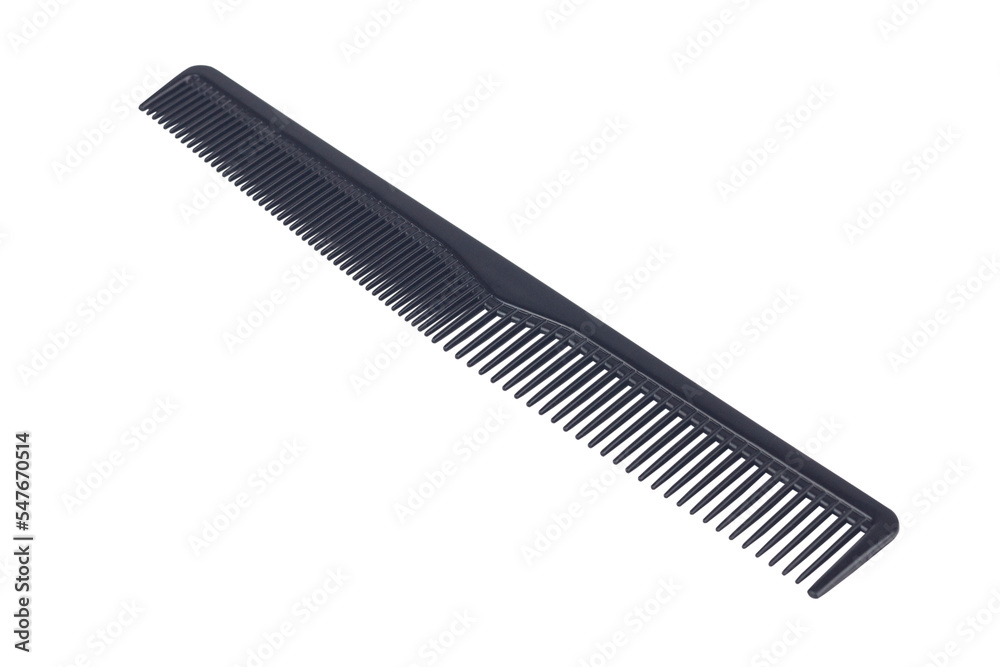 black hair comb isolated from background black hair comb isolated from background