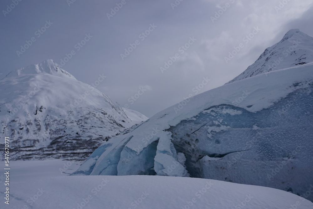 Inside the glacier