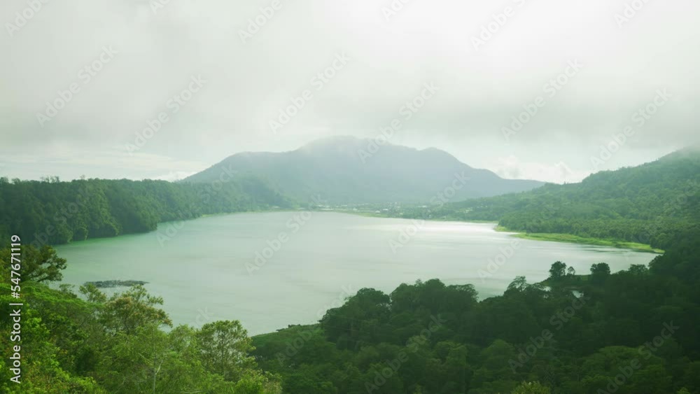 Buyan Lake on a cloudy day, Bali, Indonesia Buyan Lake on a cloudy day, Bali, Indonesia