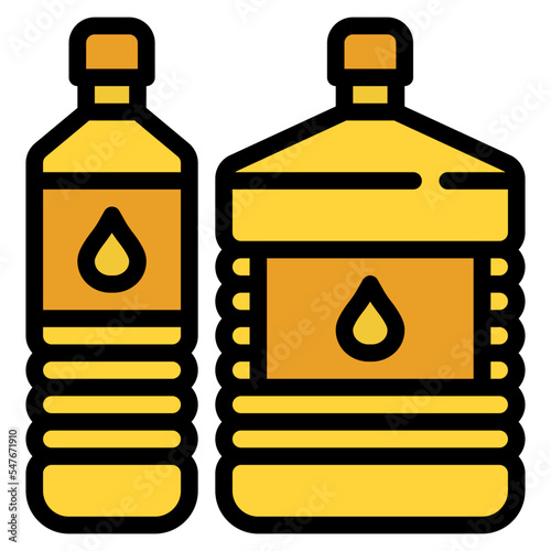 oil bottle food cooking icon