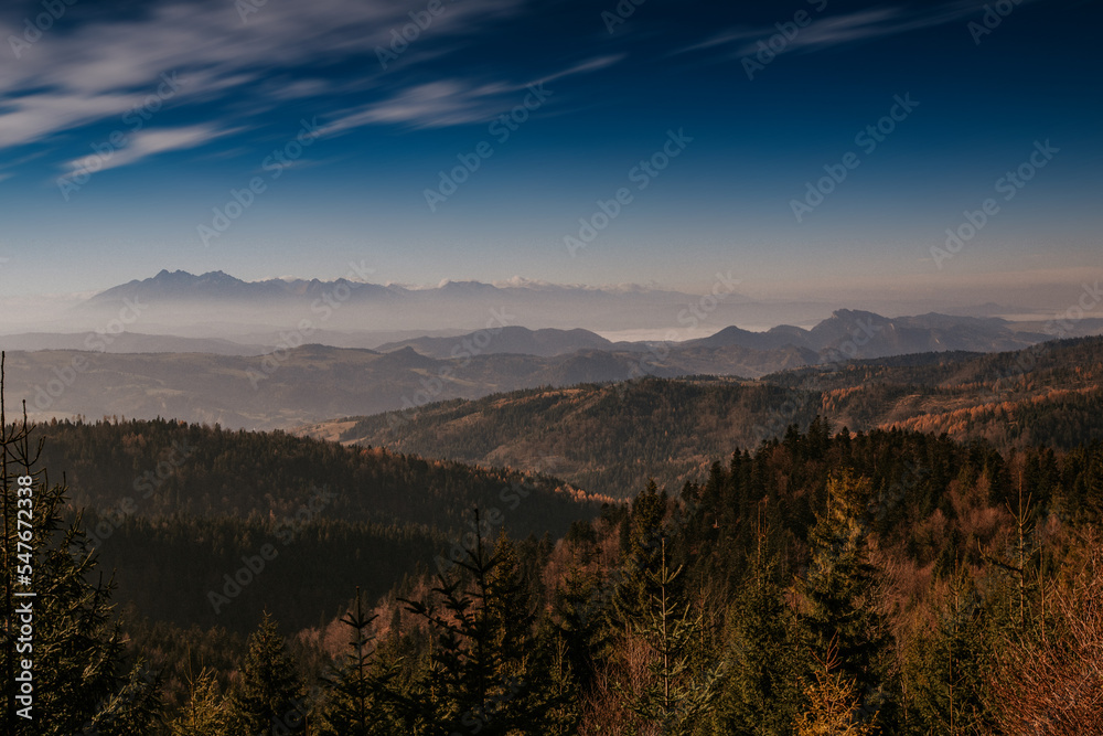 Jesienna panorama górska