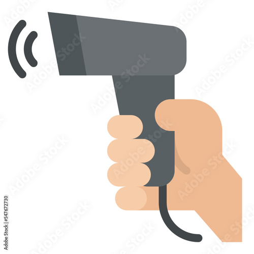 payment barcode scanner hand icon