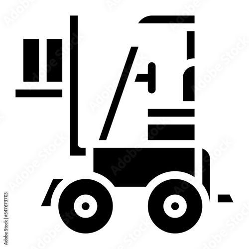 forklift supermarket store logistic icon