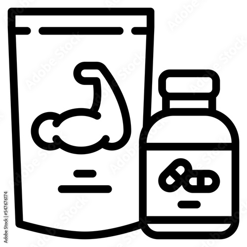 supplement nutrition pills vitamins icon