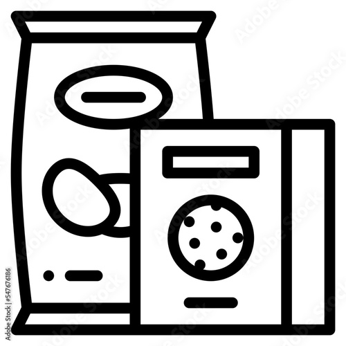 sweets snack chip cookies icon