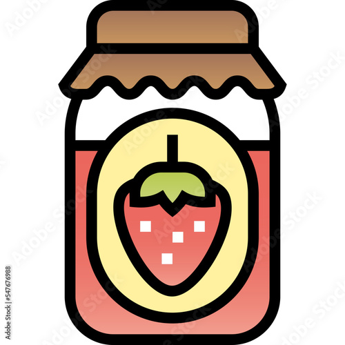 jam filled color line icon