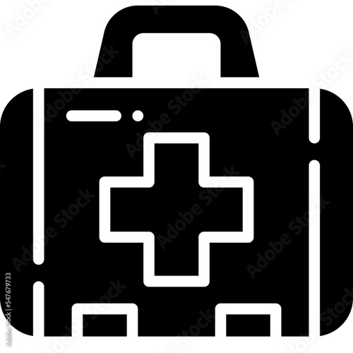 first aid kit solid icon