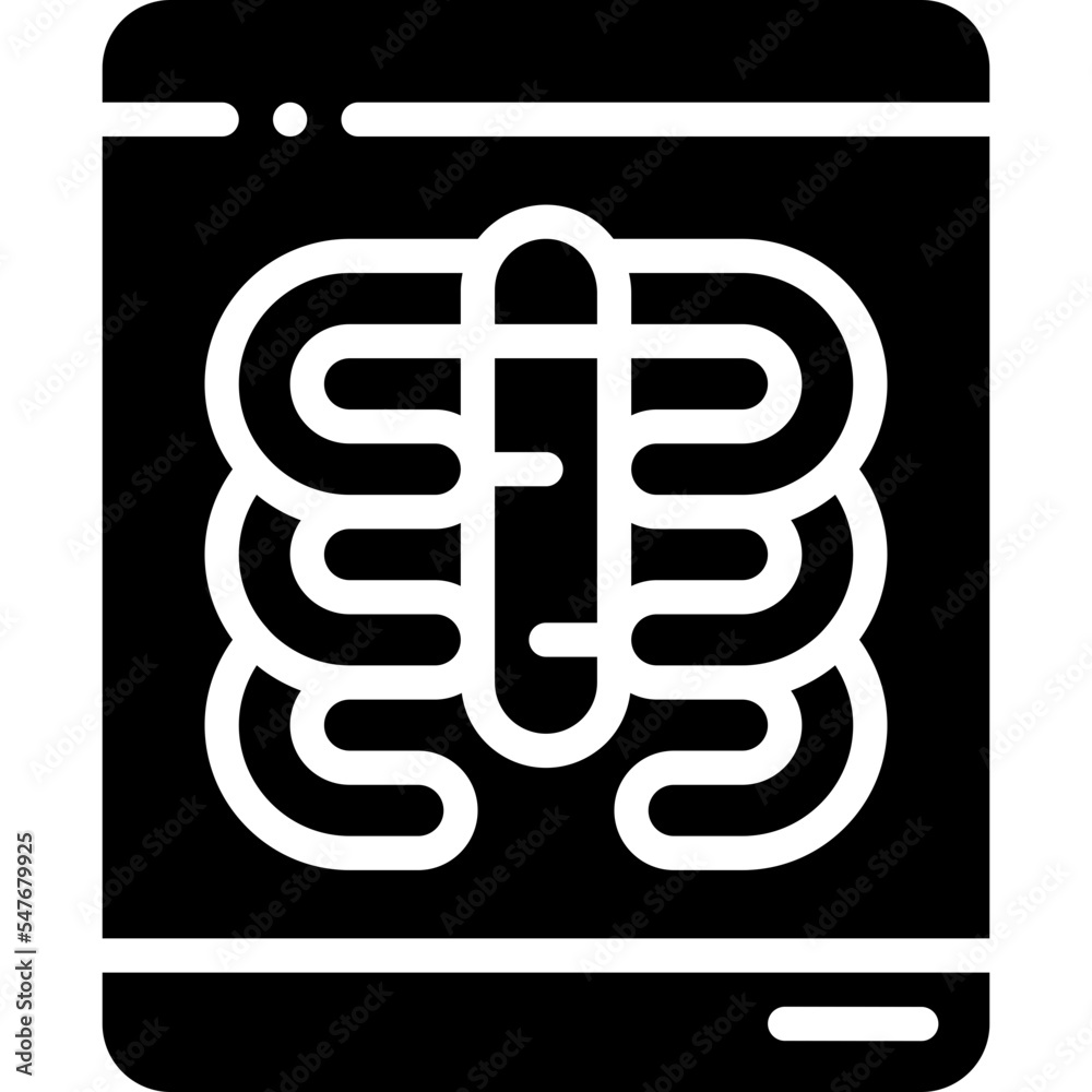 x ray solid icon