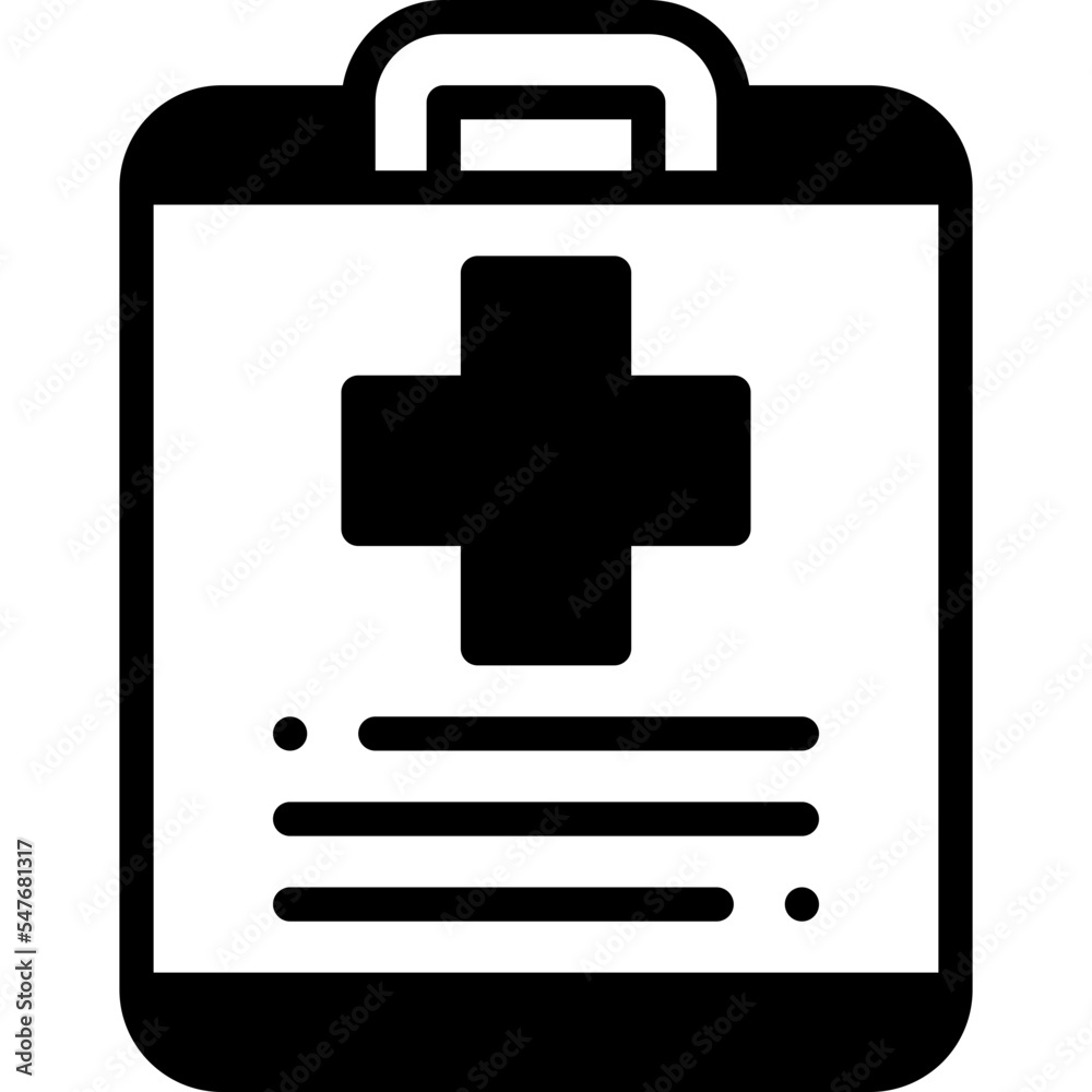 medical report solid line icon medical report solid line icon