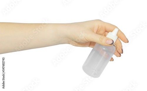 jar with medicine in hand , concept to pass or throw away medicine