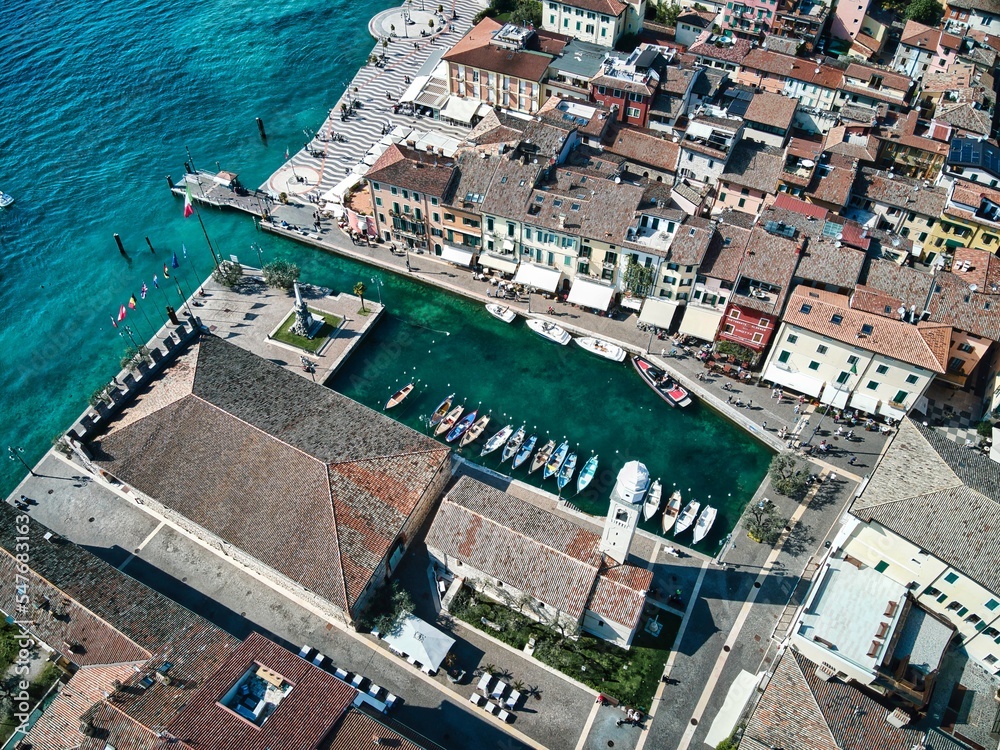 Little port of Lazise at Lago di Garda