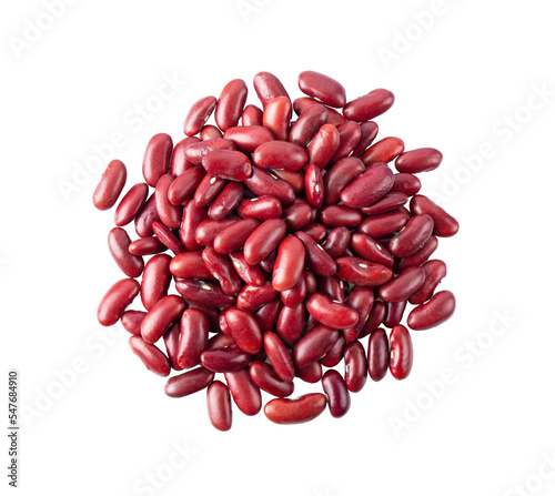 Red beans isolated on transparent png