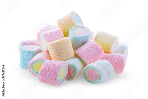 Marshmallows isolated on transparent png