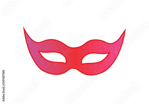  Festival mask vector isolated. Cartoon mask for mardi gras carnival party.