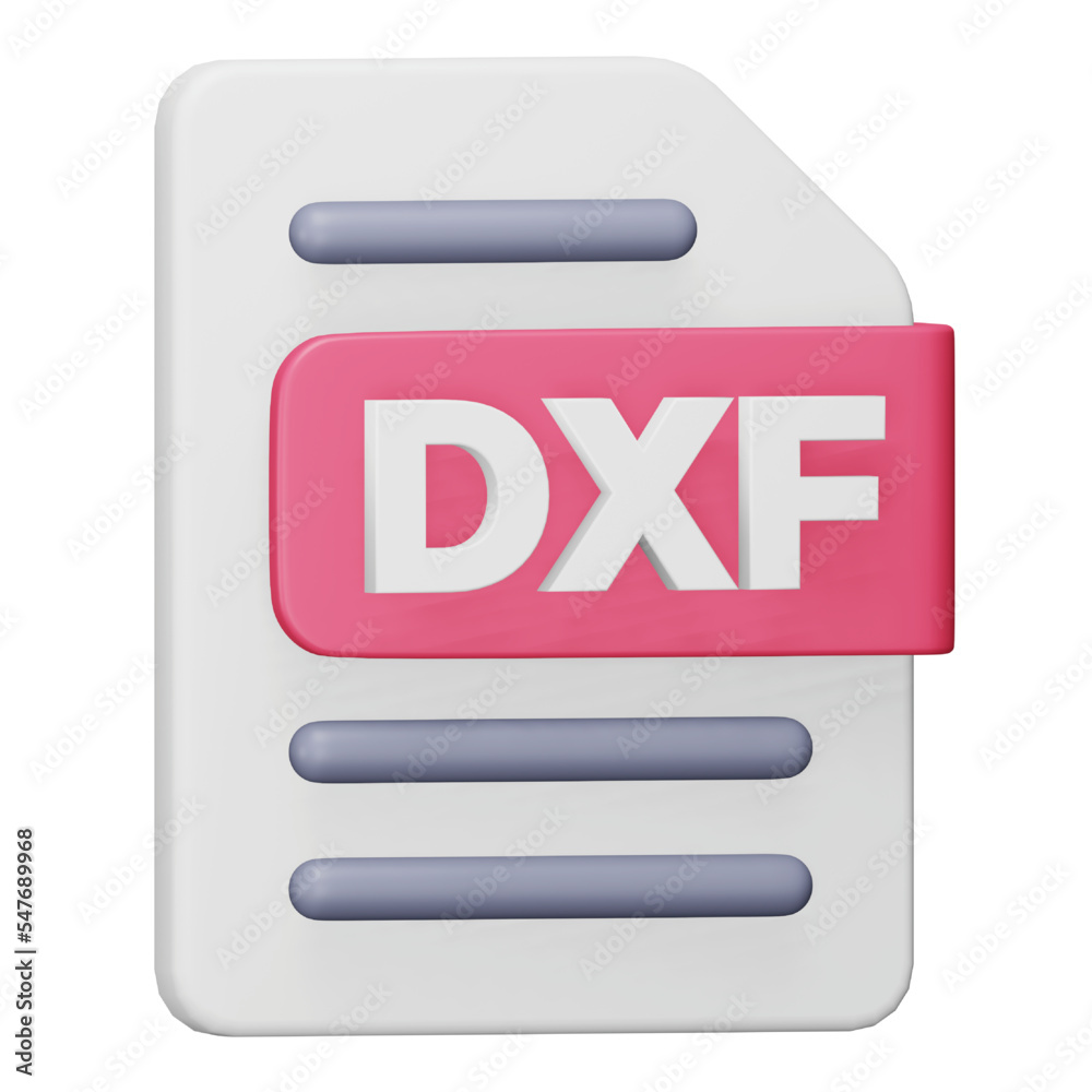 Dxf file format 3d rendering isometric icon. Dxf file format 3d rendering isometric icon.
