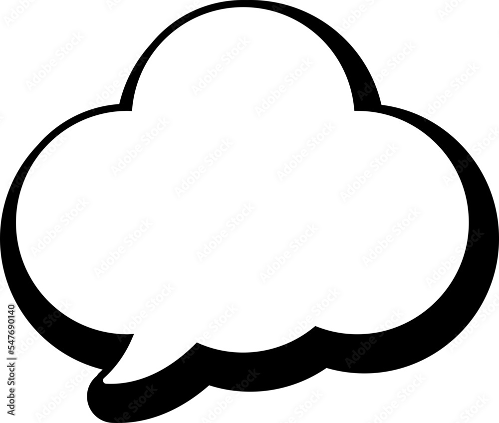 Cute doodle speech bubble hand drawn for decoration Cute doodle speech bubble hand drawn for decoration
