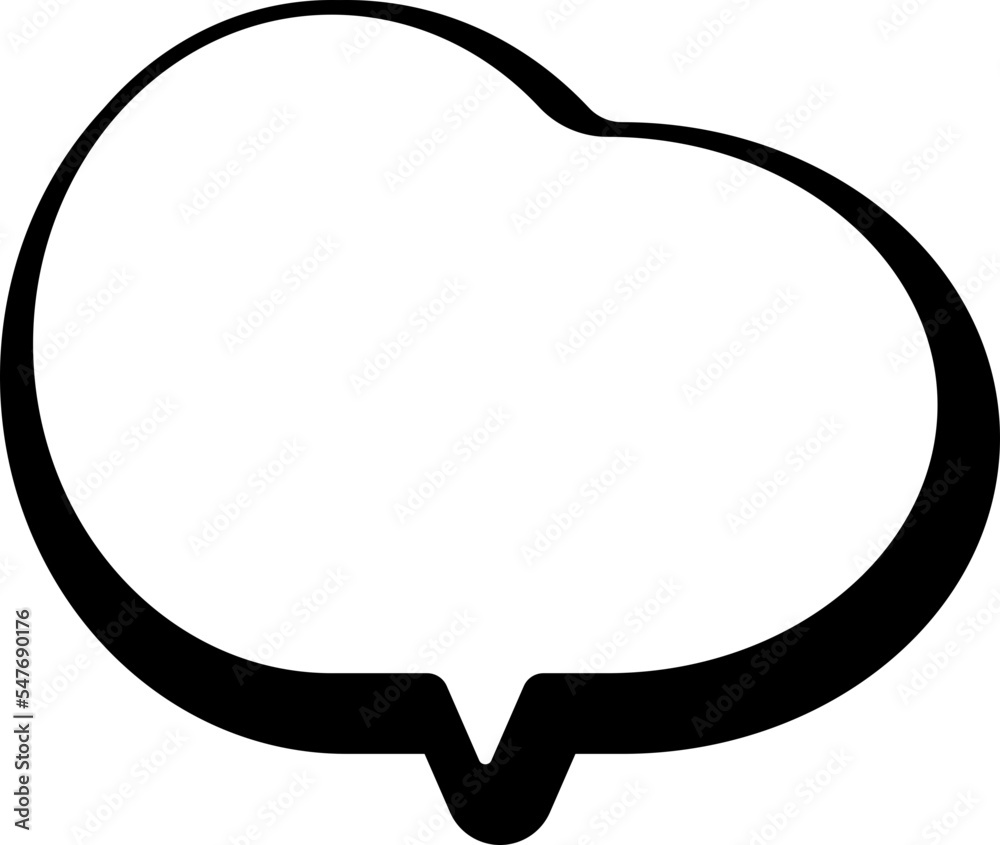 Cute doodle speech bubble hand drawn for decoration Cute doodle speech bubble hand drawn for decoration