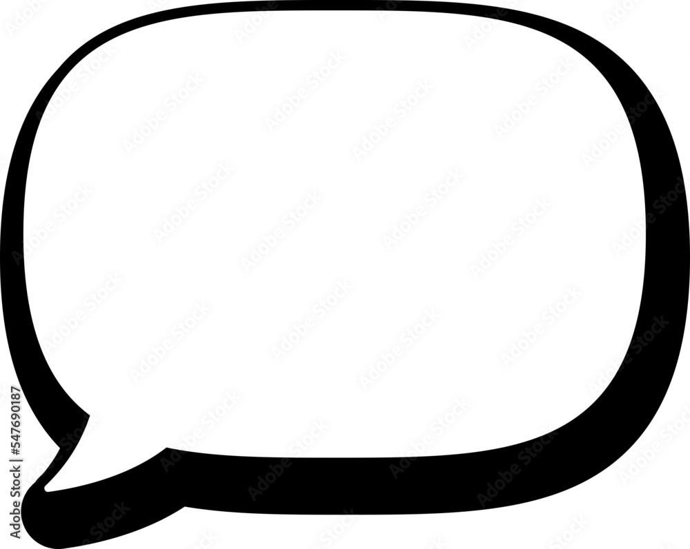 Cute doodle speech bubble hand drawn for decoration Cute doodle speech bubble hand drawn for decoration