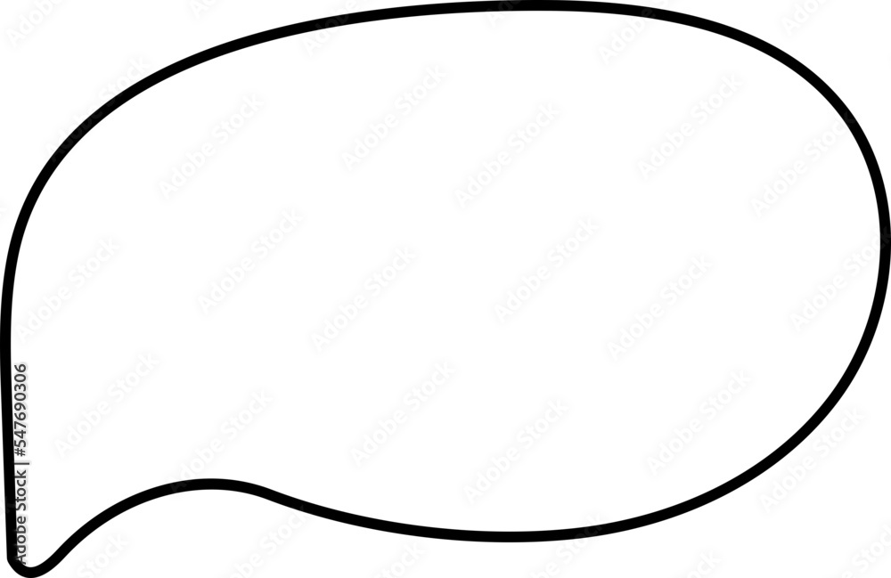 Cute doodle speech bubble hand drawn for decoration Cute doodle speech bubble hand drawn for decoration