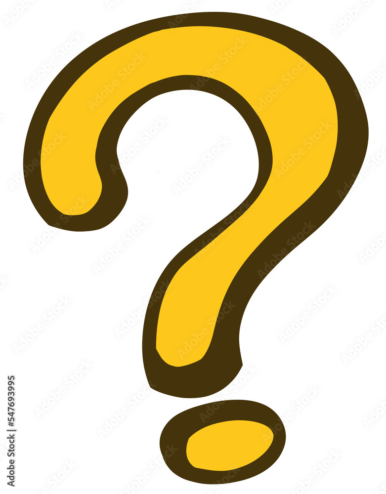 Question mark with color doodle symbol icon hand drawn illustration art Question mark with color doodle symbol icon hand drawn illustration art